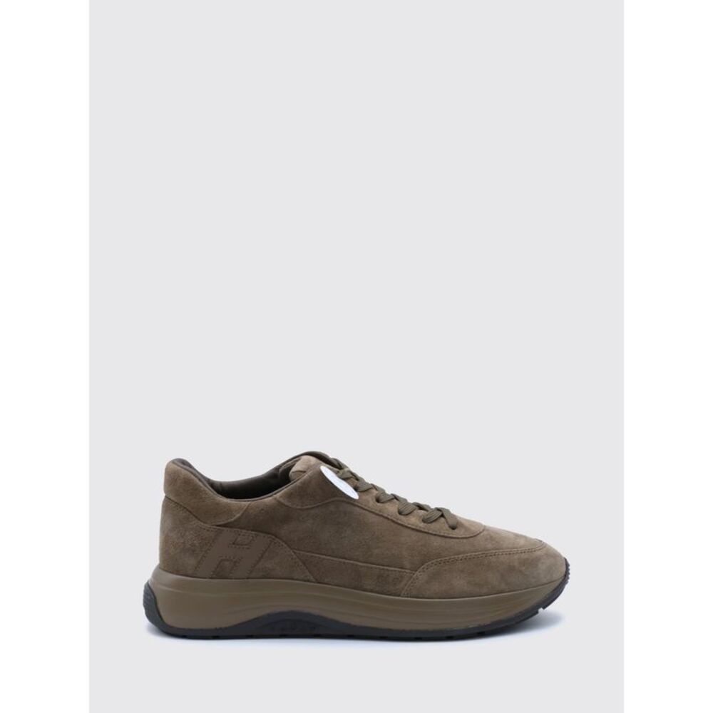 Hi-Light Hogan Suede Calfskin Leather Sneakers With Tone-On-Tone H Logo